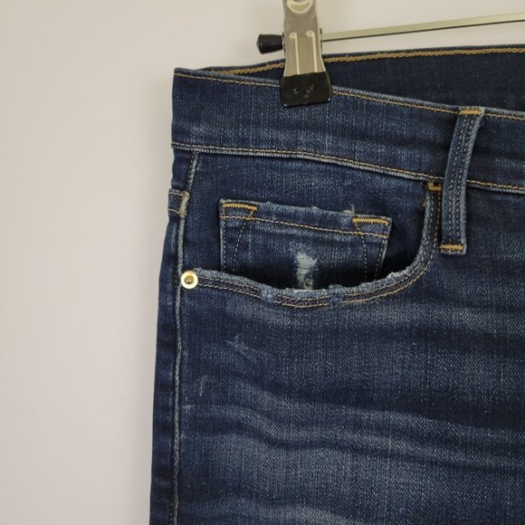 Frame Denim Garcon Relaxed Boyfriend Distressed Jean, Caribou Dark - Picture 5 of 14